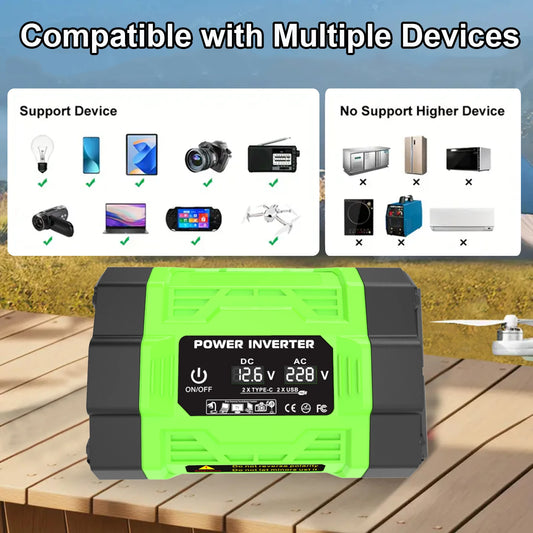 Kit Solar 600W Completo: Panel + Inversor 500W + Controlador 100A - 12V a 220V