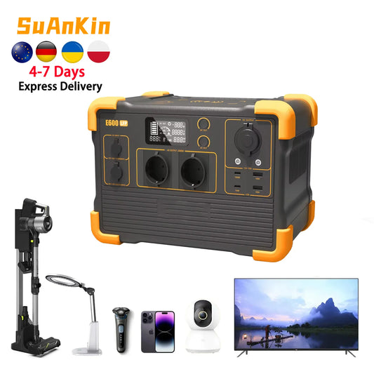 Estación de Energía Portátil 1200W LiFePO4 — Generador Solar de Emergencia para Hogar y Exterior