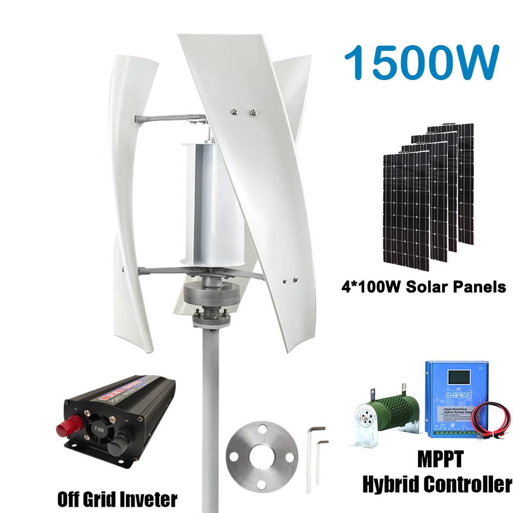 Turbina Eólica 5KW - Sistema Completo de Generación de Energía Renovable