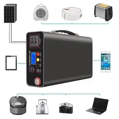 Estación de Energía Portátil 300W 333Wh LiFePO4 - Generador Solar Camping