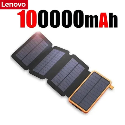 Lenovo Powerbank Solar 120W con Linterna LED - Carga Rápida Outdoor 2026