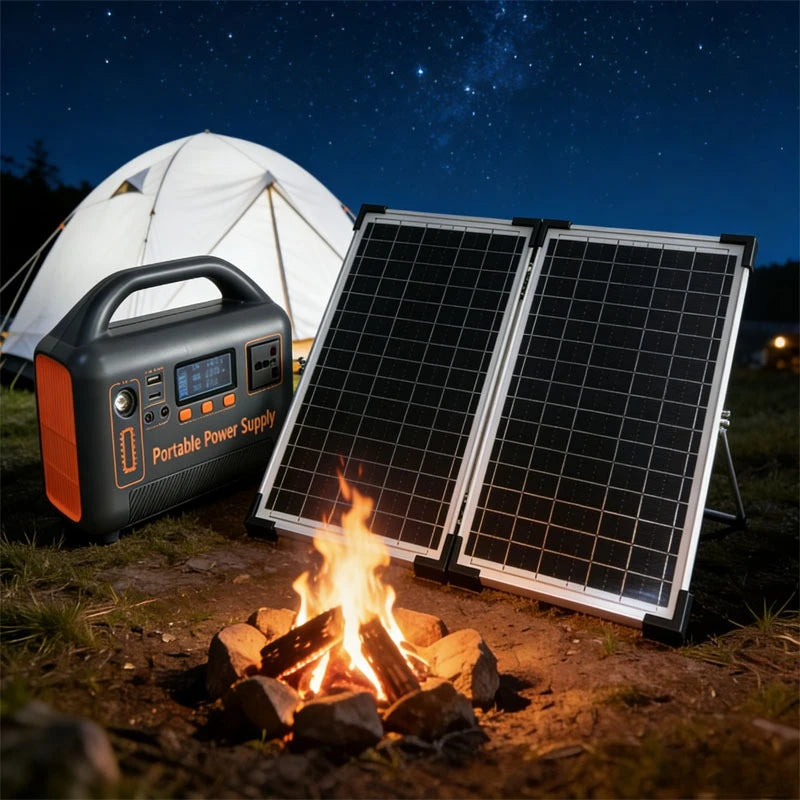 Estación de Energía Portátil 400W 192Wh LiFePO4 - Generador Solar Camping