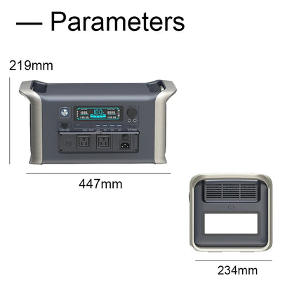 Estación de Energía Portátil 2000W LiFePO4 1024Wh - Generador Solar UPS