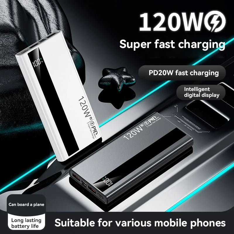 Lenovo Powerbank 120W Carga Bidireccional Rápida - Batería Portátil Premium