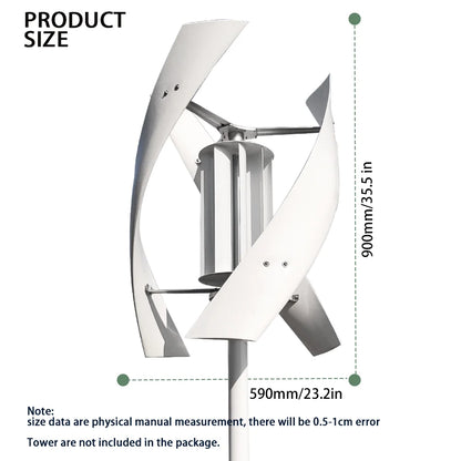 Turbina Eólica 5KW - Sistema Completo de Generación de Energía Renovable