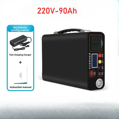 Power Bank Portátil 300W LiFePO4 90AH - Batería Compacta para Camping y Laptop