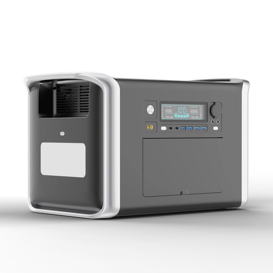 Generador Portátil 2400W LiFePO4 2048Wh - Power Station con LED para Camping y Eventos