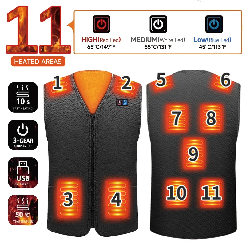 Chaleco Térmico Calefactor USB - ¡50% OFF! De $120 a $60 - Deja de Sufrir el Frío | Ciclismo y Moto