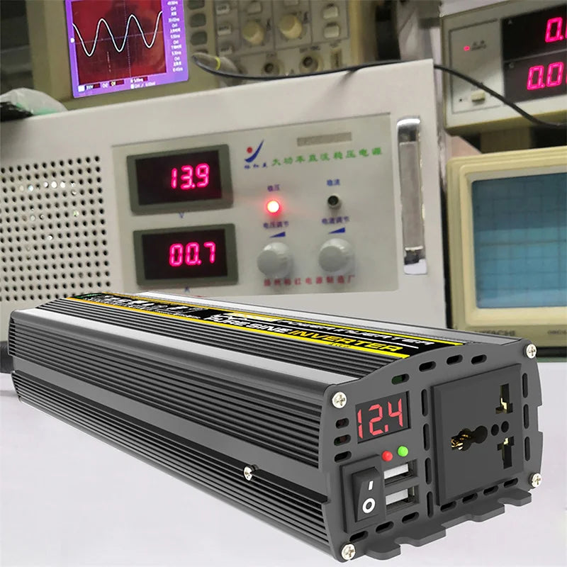 Inversor de Corriente Onda Sinusoidal Pura 12V a 220V - 3000W a 8000W Pico