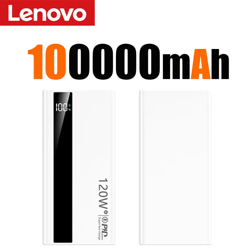 Lenovo Powerbank 120W Carga Bidireccional Rápida - Batería Portátil Premium