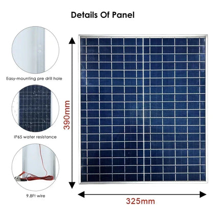 Kit Panel Solar 12V + Controlador 100A - Sistema Modular para Armar Tu Propio Pack