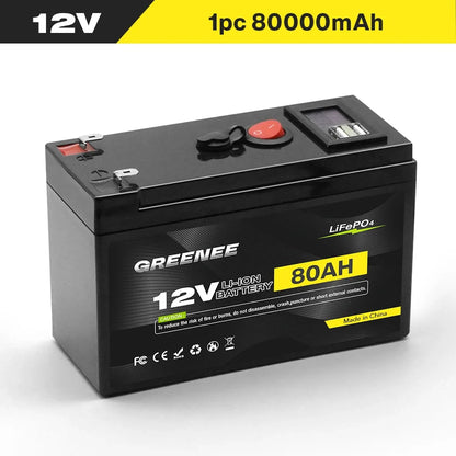 Batería de Litio 12V 150Ah Ciclo Profundo con BMS - Para Solar, RV, Marino