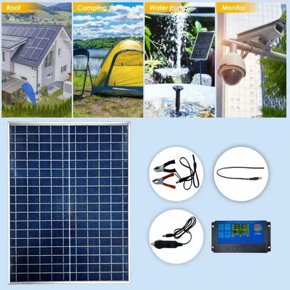 Kit Panel Solar 12V + Controlador 100A - Sistema Modular para Armar Tu Propio Pack