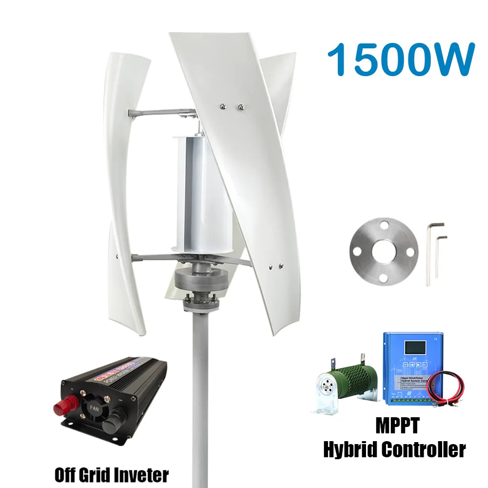 Turbina Eólica 5KW - Sistema Completo de Generación de Energía Renovable