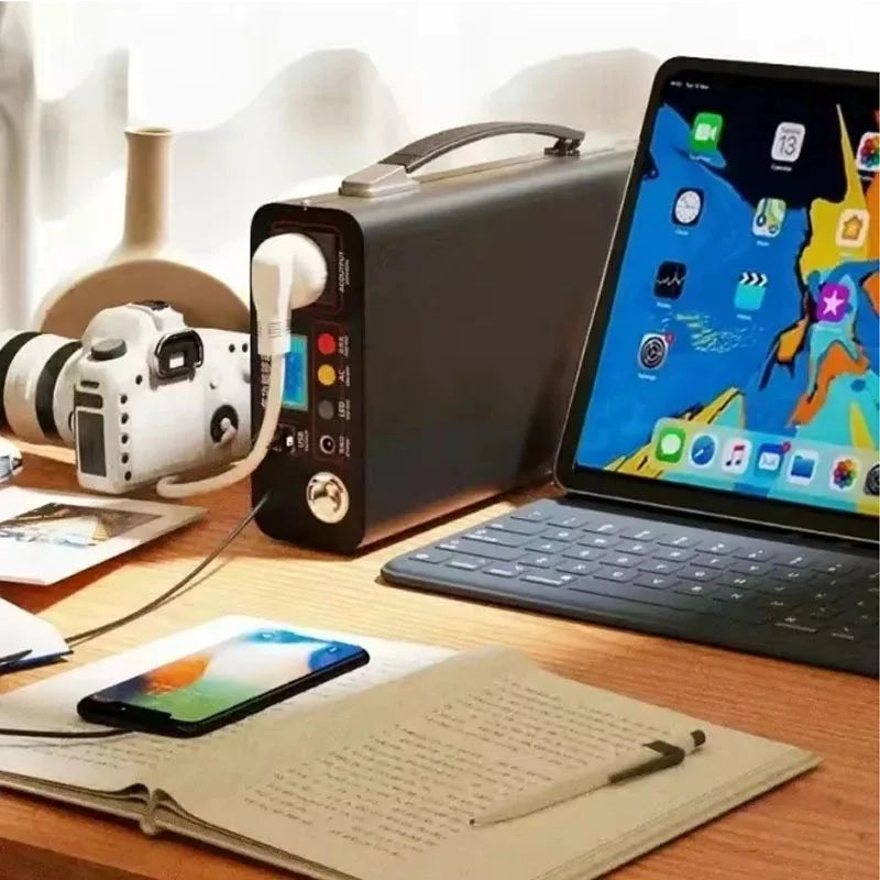 Estación de Energía Portátil 300W 333Wh LiFePO4 - Generador Solar Camping